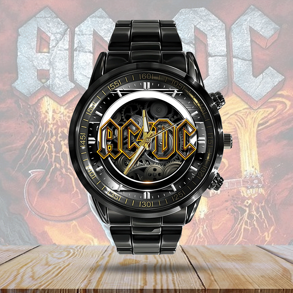 AC/DC Black Stainless Steel Watch – GNE 2829