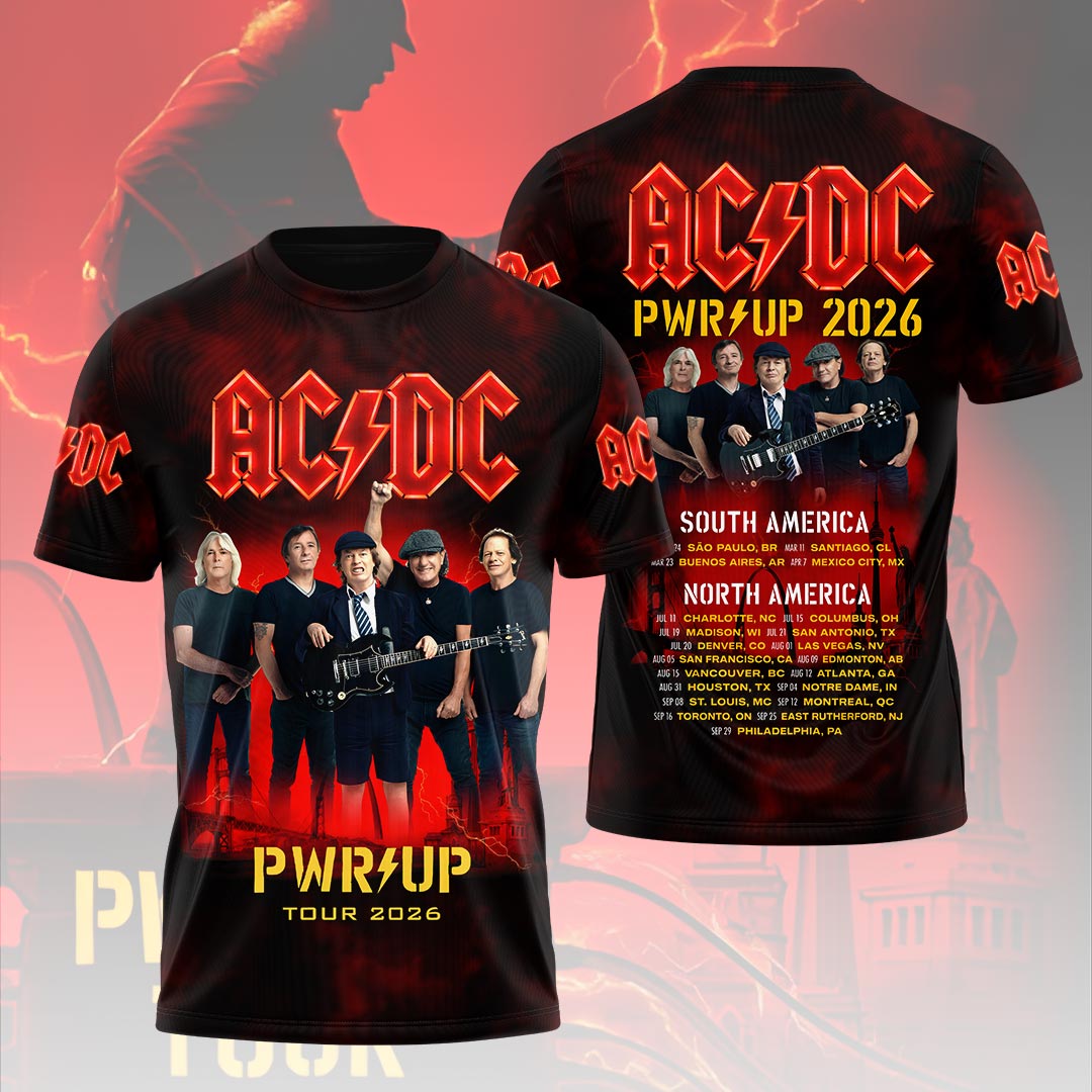 AC/DC World Tour 2026 3D Apparel – HOATT20110