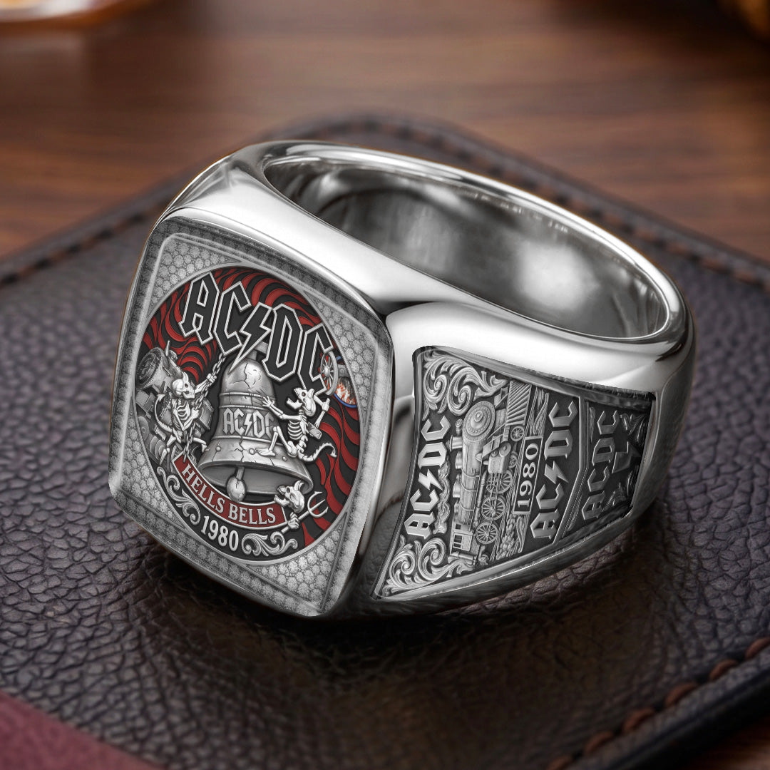 AC/DC 3D Engraved Ring – TMTHU8014