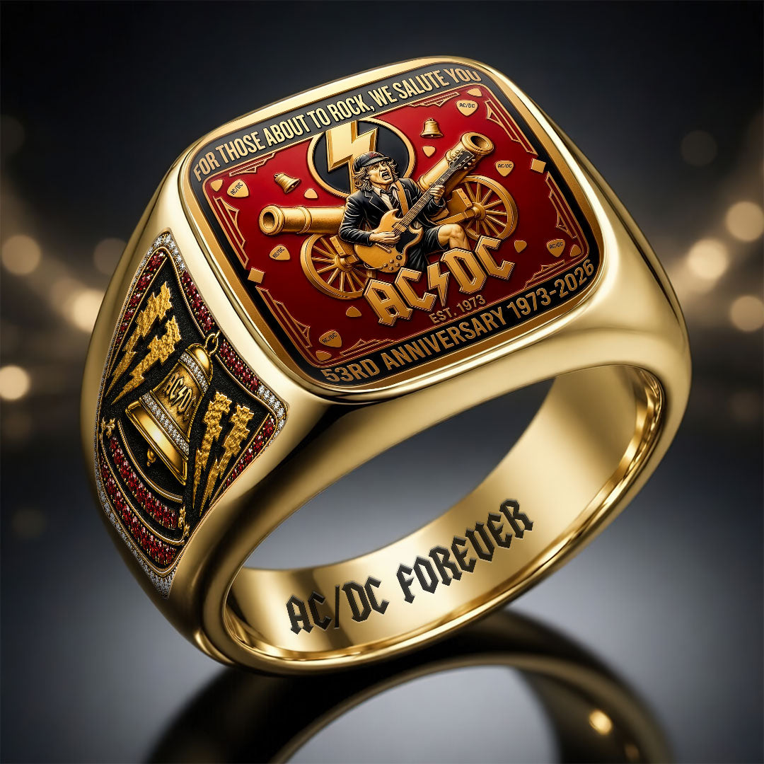AC/DC 3D Engraved Ring – HOATT18539