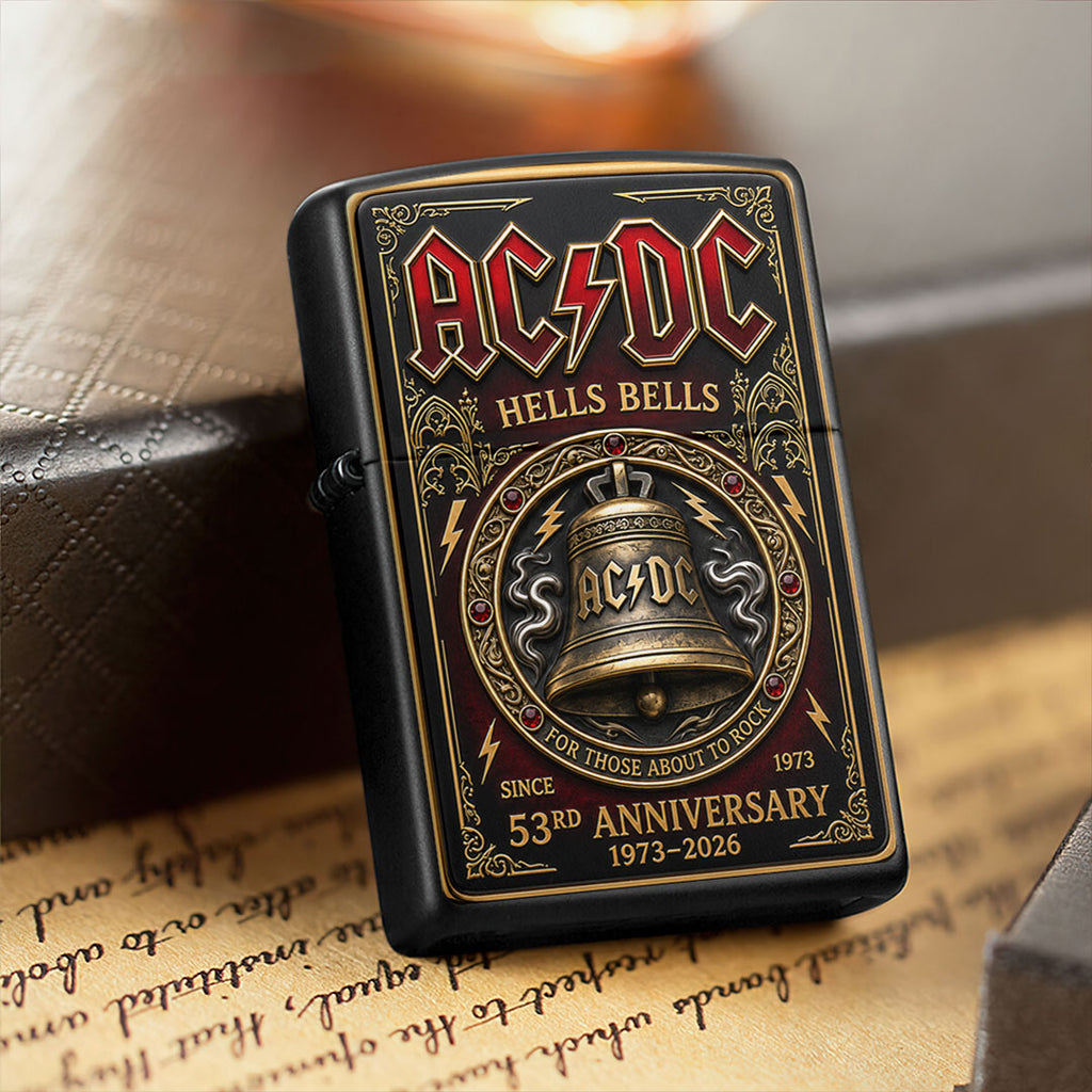 AC/DC 53rd Anniversary 2026 Zippo Lighter Case (No Insert) – TMTHU7160