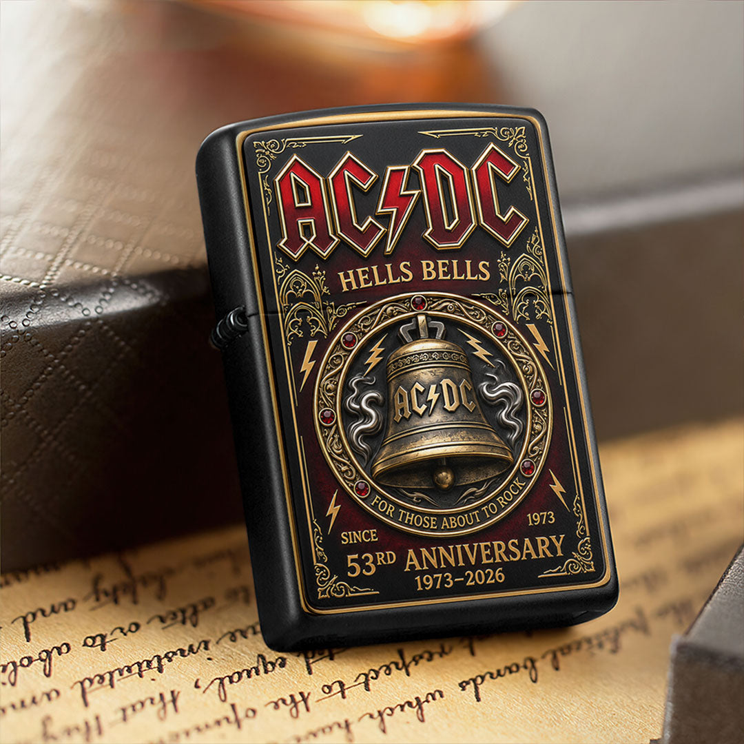 AC/DC 53rd Anniversary 2026 Zippo Lighter Case (No Insert) – TMTHU7160