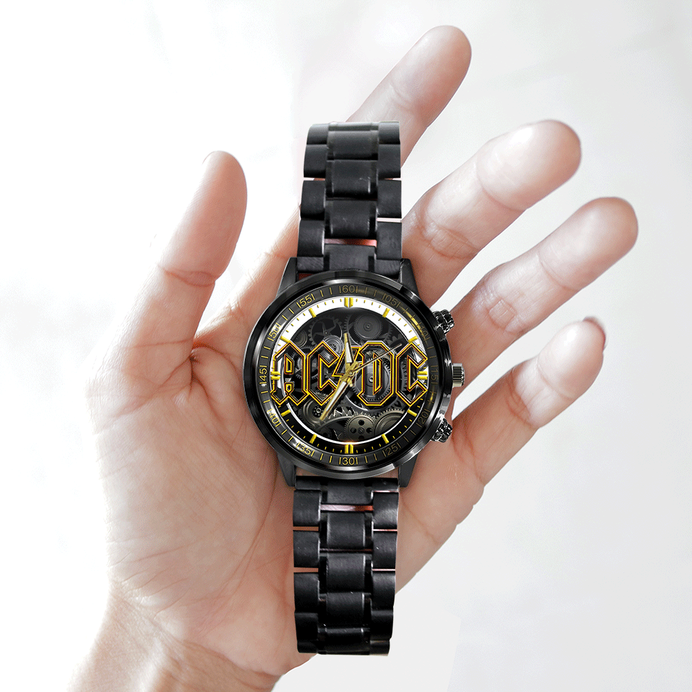AC/DC Black Stainless Steel Watch – ANHNV 6161