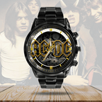 AC/DC Black Stainless Steel Watch – ANHNV 6161