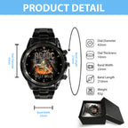 AC/DC Black Stainless Steel Watch – GNE 1089