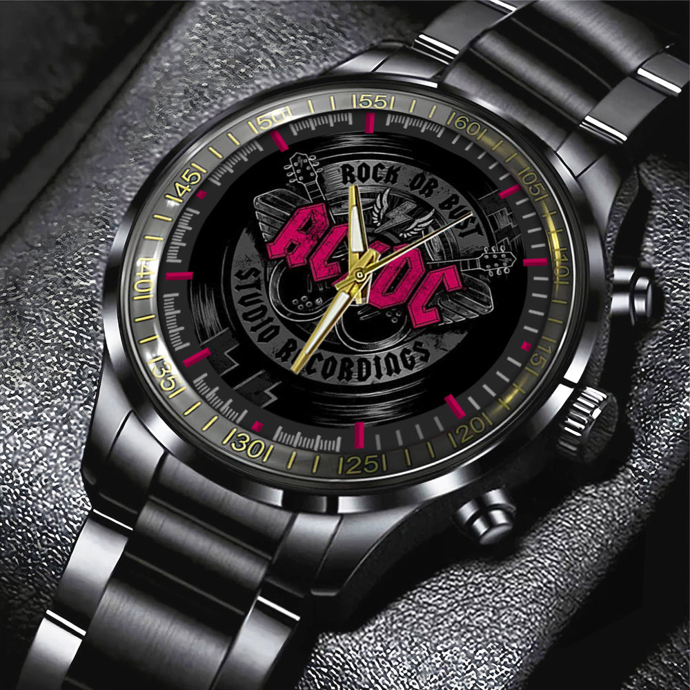 AC/DC Black Stainless Steel Watch – GNE 2215