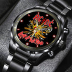 AC/DC Black Stainless Steel Watch – GNE 768