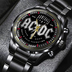 AC/DC Black Stainless Steel Watch – GNE 2196