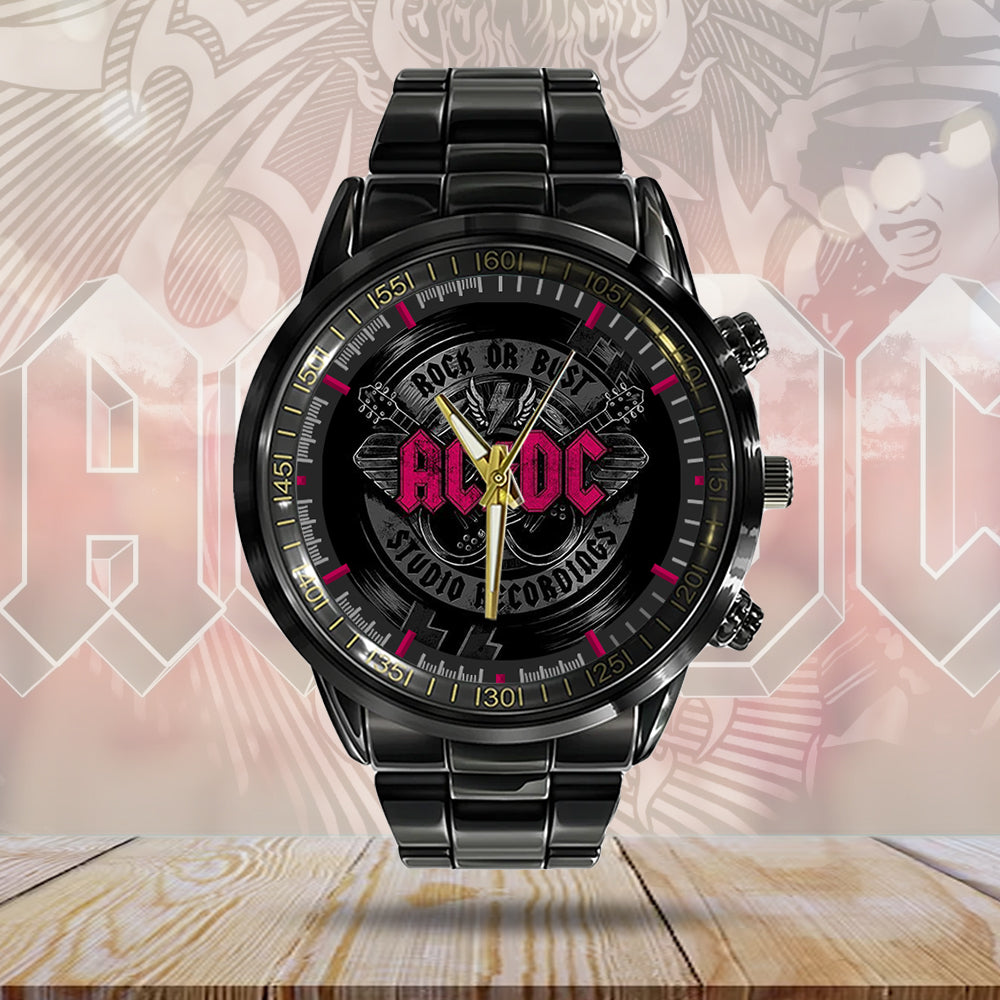 AC/DC Black Stainless Steel Watch – GNE 2215
