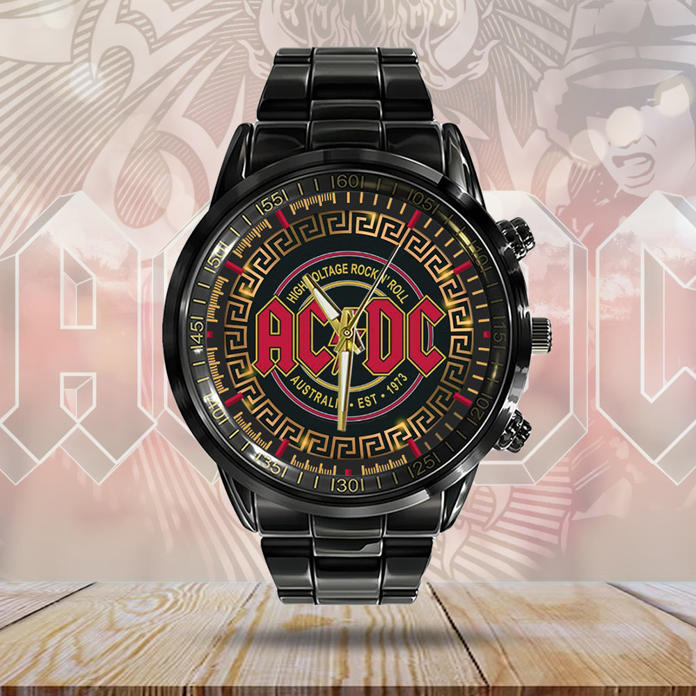 AC/DC Black Stainless Steel Watch – GNE 2164