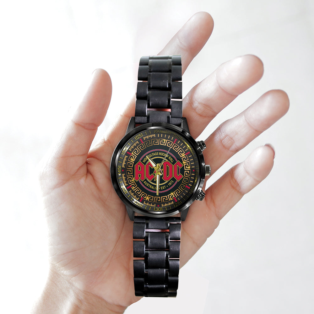 AC/DC Black Stainless Steel Watch – GNE 2164