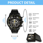 AC/DC Black Stainless Steel Watch – GNE 699