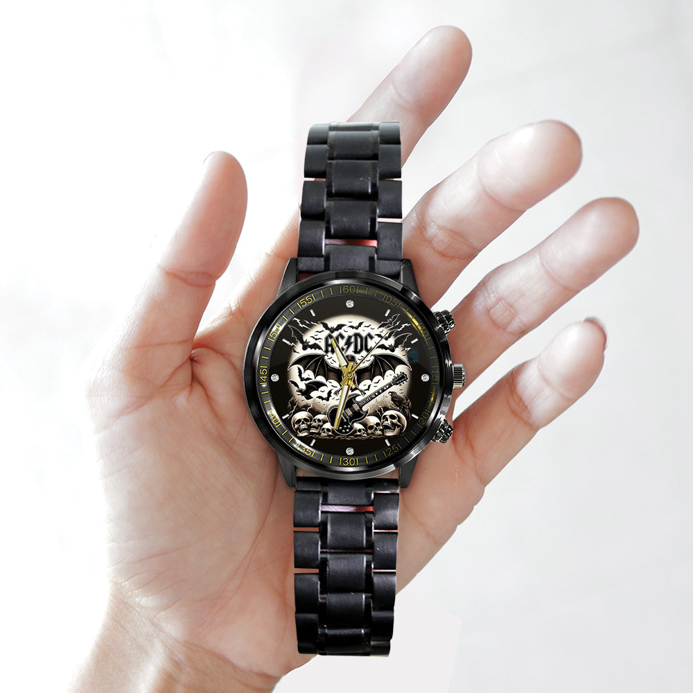 AC/DC Black Stainless Steel Watch – GNE 719