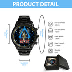 AC/DC Black Stainless Steel Watch – GNE 674