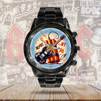 AC/DC Black Stainless Steel Watch – GNE 723