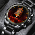 AC/DC Black Stainless Steel Watch – HUANNM 5301