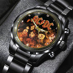 AC/DC Black Stainless Steel Watch – MAITM 7354