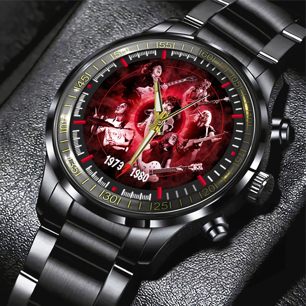AC/DC Black Stainless Steel Watch – GNE 2133