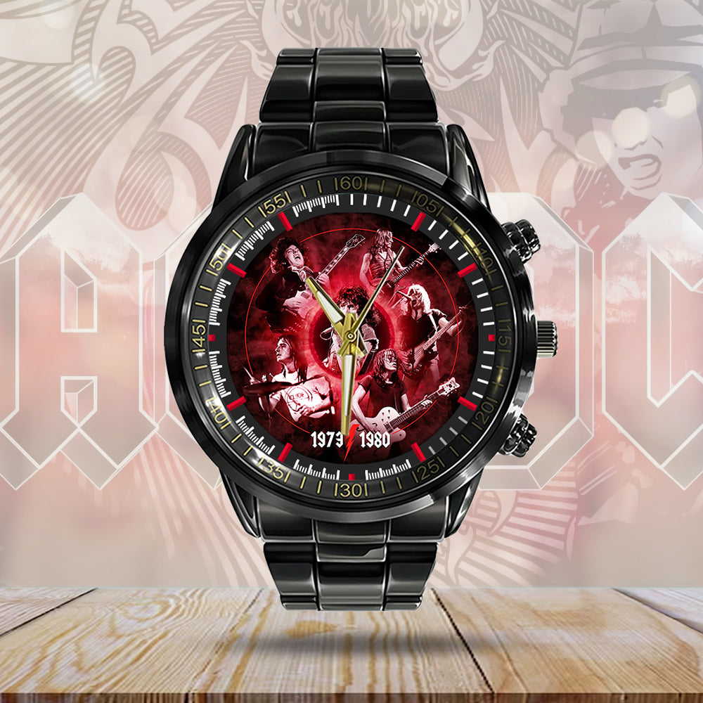 AC/DC Black Stainless Steel Watch – GNE 2133