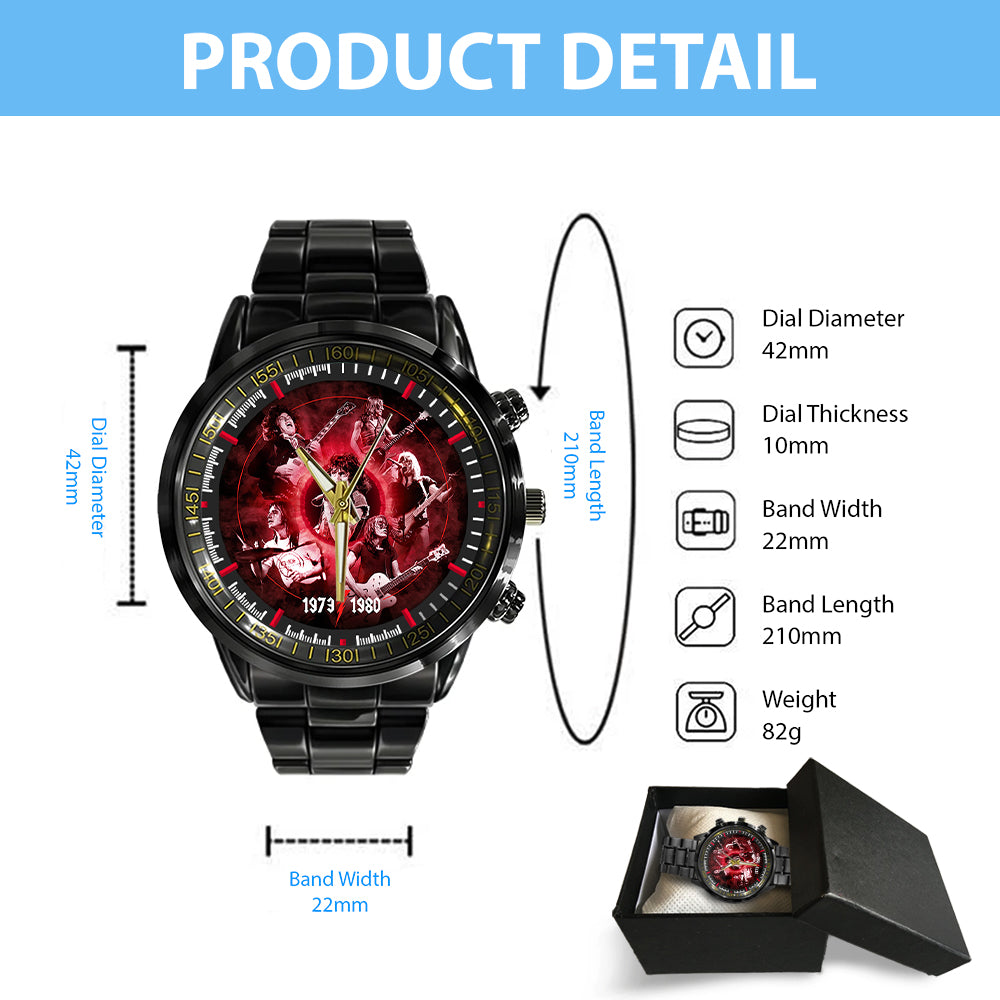 AC/DC Black Stainless Steel Watch – GNE 2133