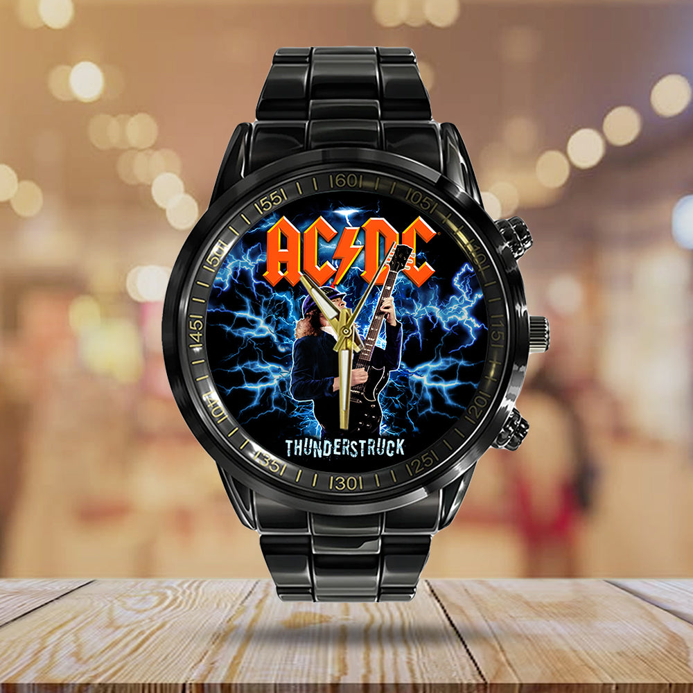 AC/DC Black Stainless Steel Watch – TANTN 12281