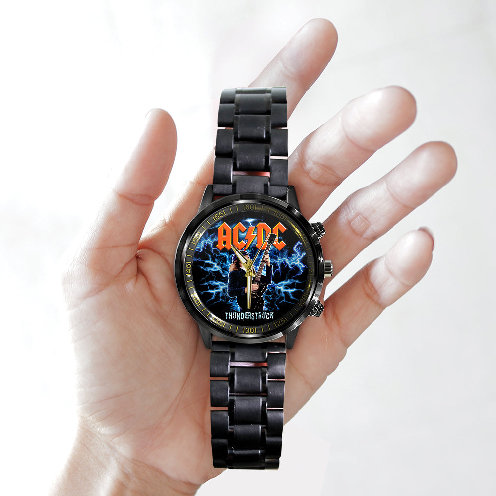 AC/DC Black Stainless Steel Watch – TANTN 12281