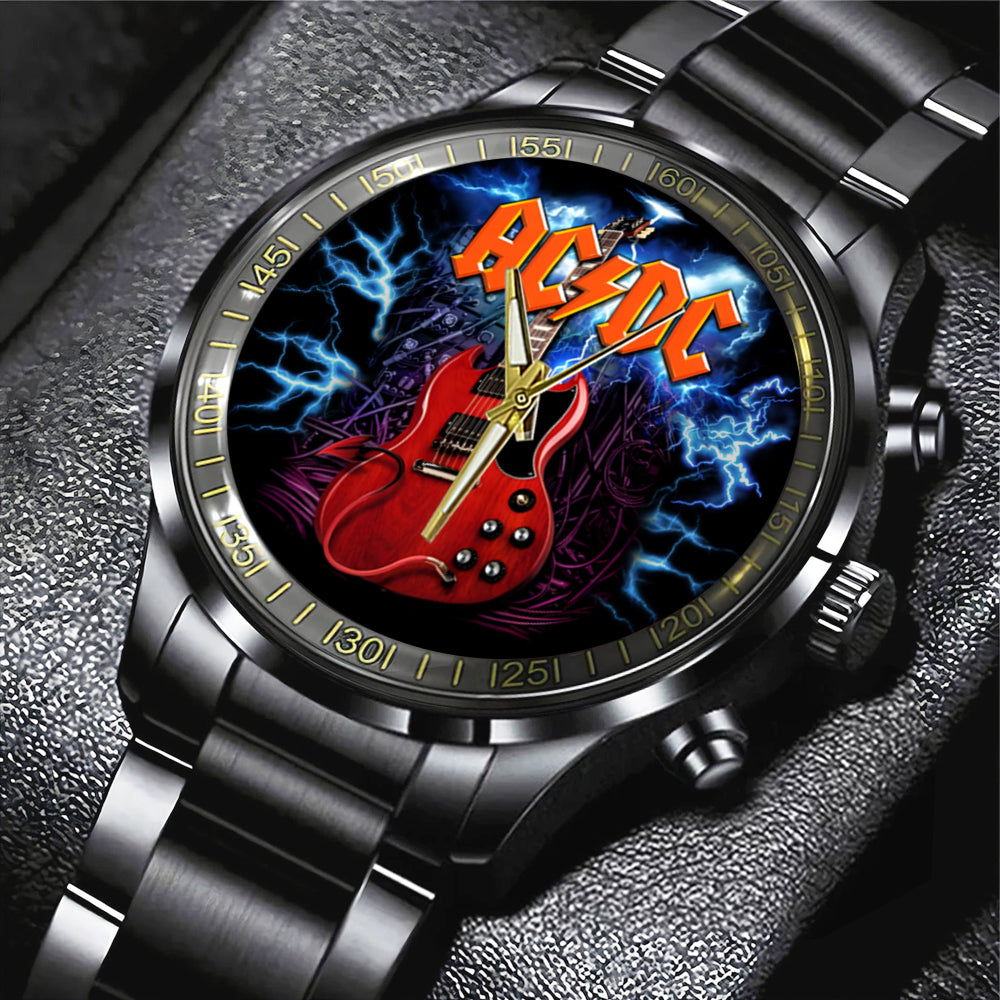 AC/DC Black Stainless Steel Watch – TANTN 12284