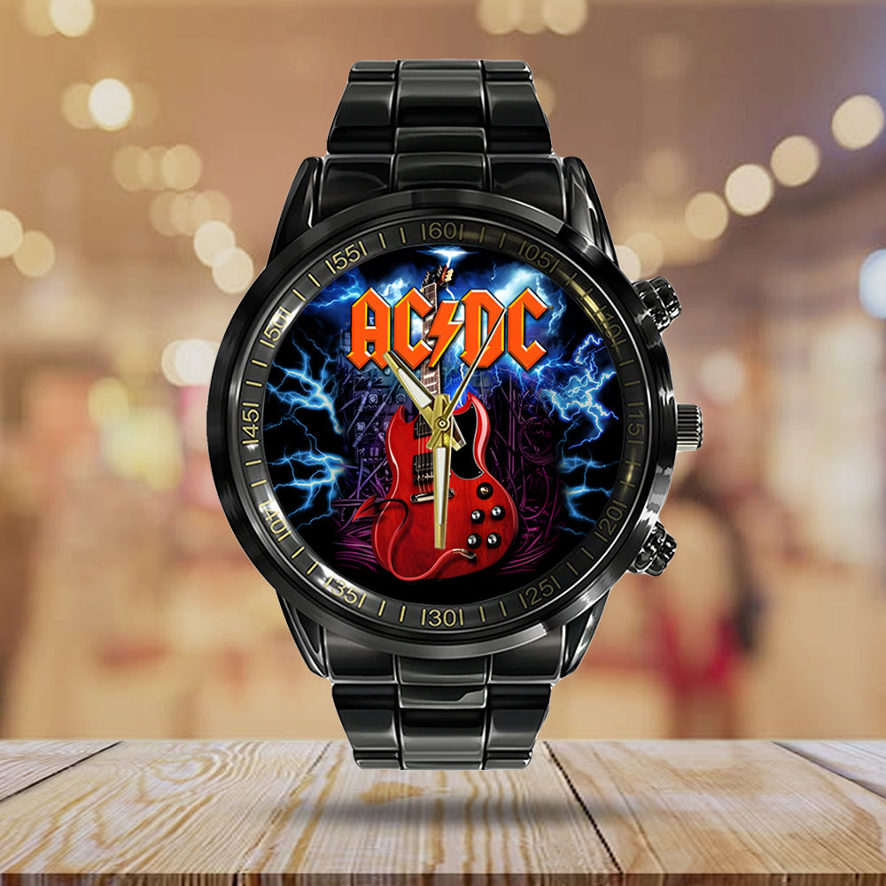 AC/DC Black Stainless Steel Watch – TANTN 12284