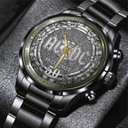 AC/DC Black Stainless Steel Watch – TANTN 5580