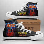 AC/DC High Top Canvas Shoes – HOATT 7849