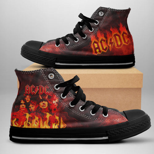 AC/DC High Top Canvas Shoes – NGHIAVT 1077