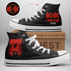AC/DC High Top Canvas Shoes – TANTN 7585
