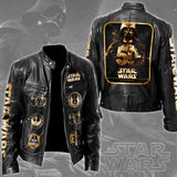 Star Wars 50th Anniversary 2027 Motorcycle Leather Jacket – TMTHU5249