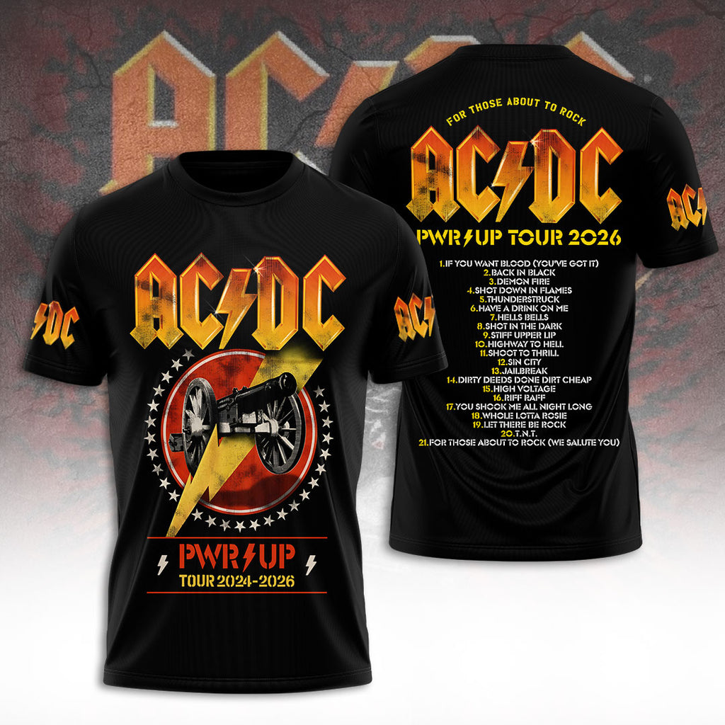 AC/DC Tour 2026 3D Apparel – TANTN24911