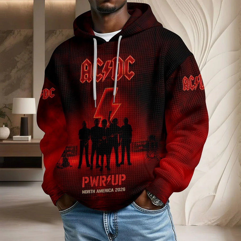 AC/DC World Tour 2026 3D Unisex Waffle Hoodie – HOATT21488
