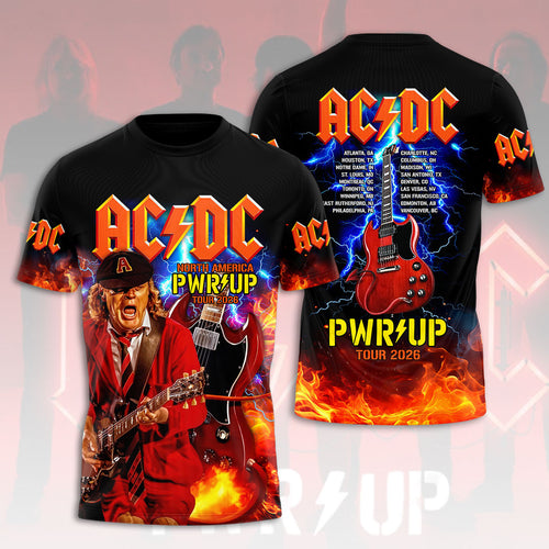AC/DC World Tour 2026 3D Apparel – HOATT20098