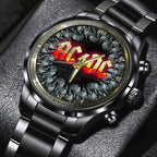 AC/DC Black Stainless Steel Watch – GNE NEW16