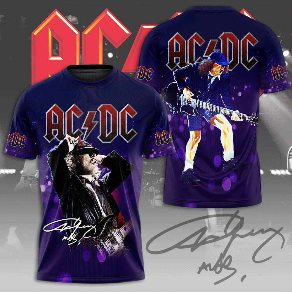 AC/DC X Angus Young 3D Apparel – MAITM 7095