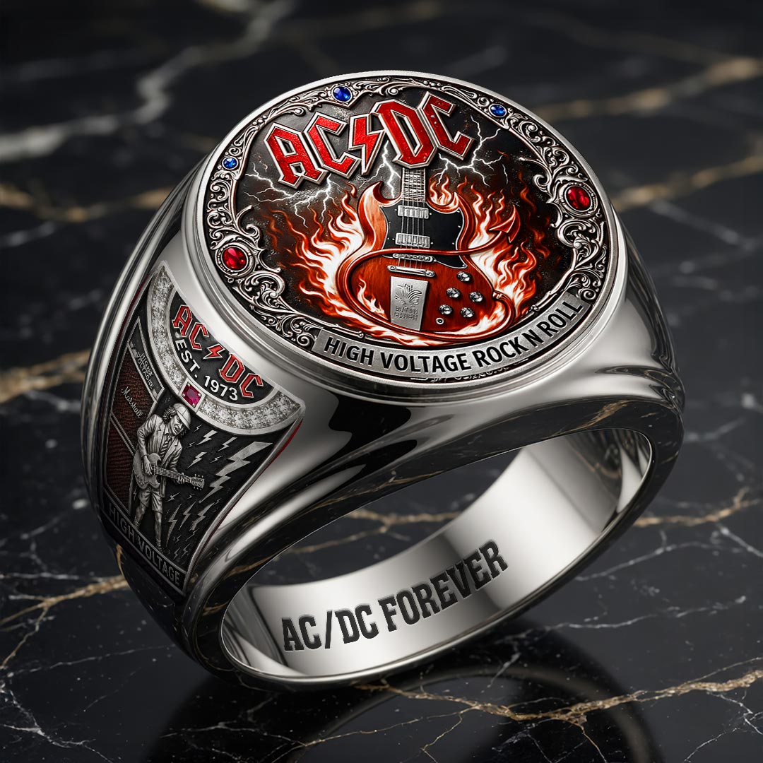 AC/DC 3D Engraved Ring – HOATT18541