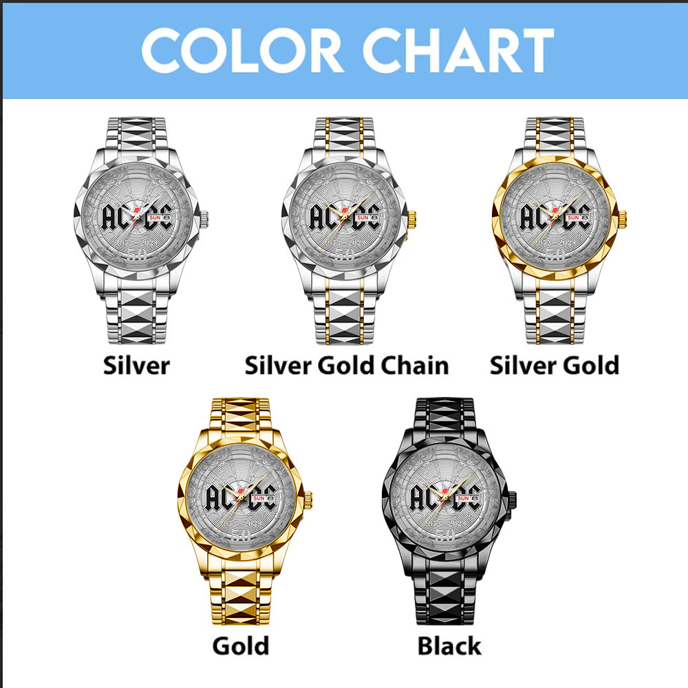 AC/DC Alloy Luxury Quartz Watch – TANTN 13794