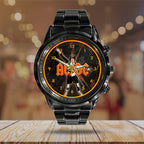 AC/DC Black Stainless Steel Watch – GNE NEW104