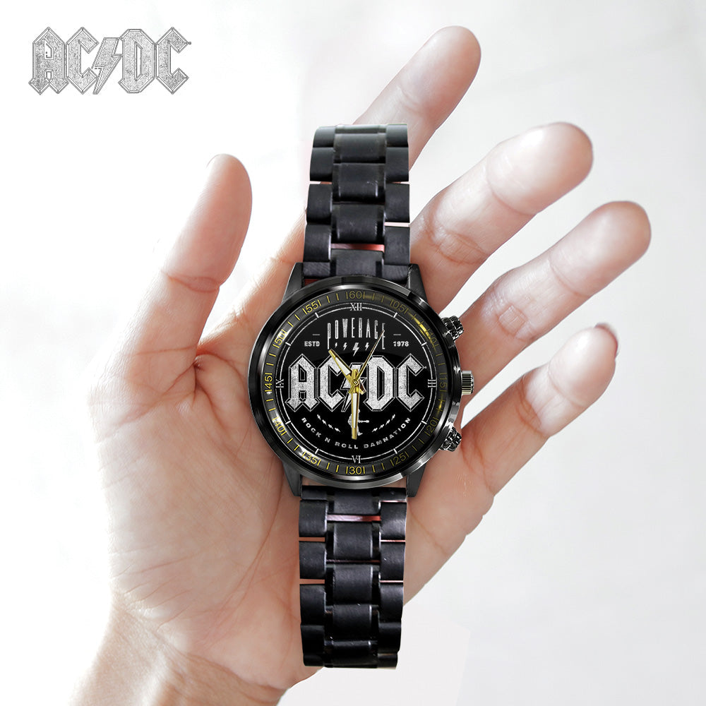 AC/DC Black Stainless Steel Watch – GNE 1232