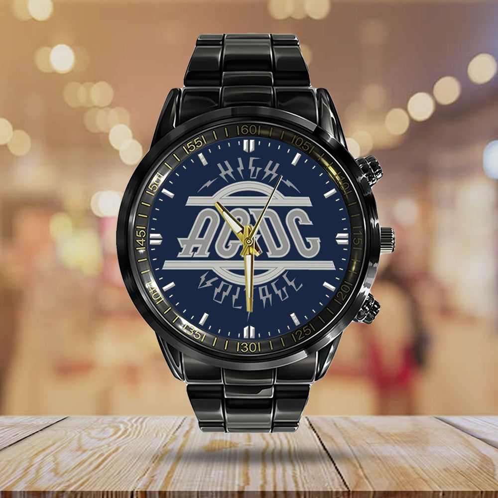 AC/DC Black Stainless Steel Watch – GNE 1302