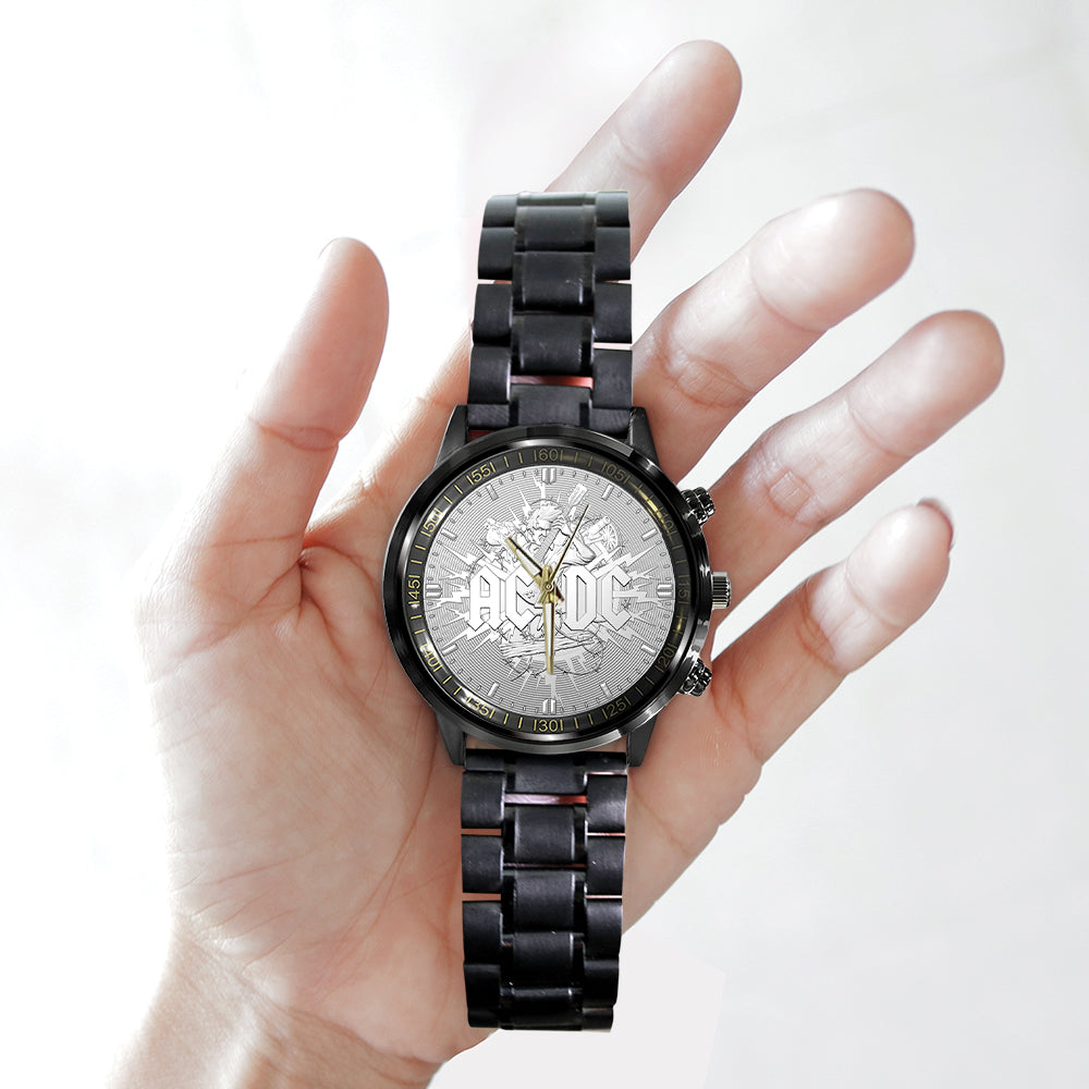 AC/DC Black Stainless Steel Watch – GNE 1306