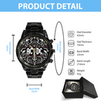 AC/DC Black Stainless Steel Watch – GNE 1326