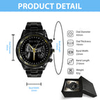 AC/DC Black Stainless Steel Watch – GNE 1573