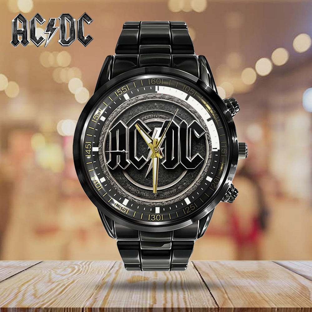 AC/DC Black Stainless Steel Watch – GNE 2022