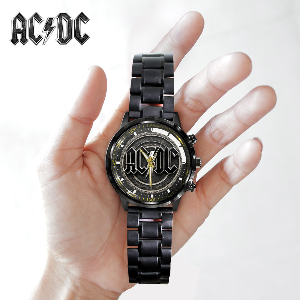 AC/DC Black Stainless Steel Watch – GNE 2022