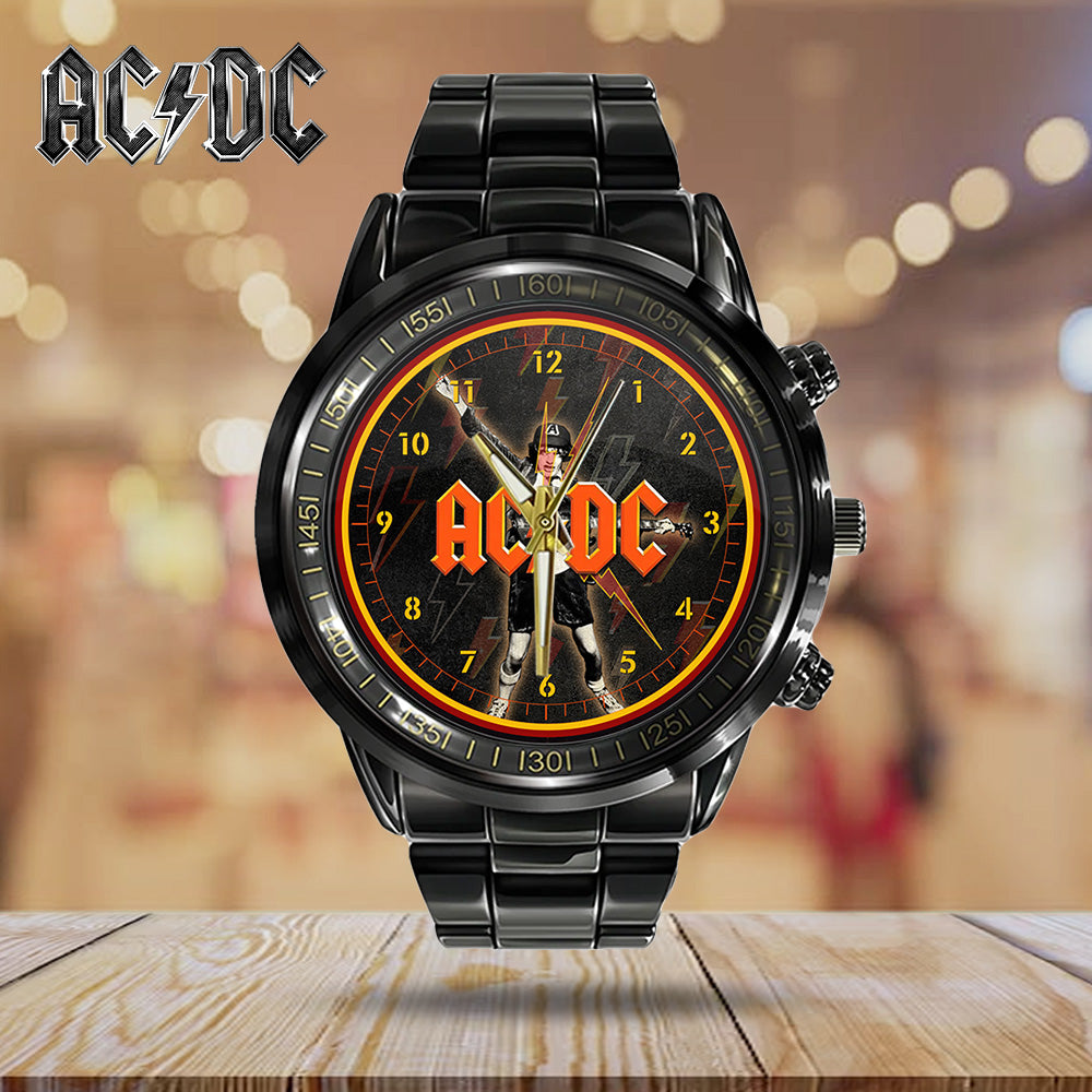 AC/DC Black Stainless Steel Watch – GNE 2108