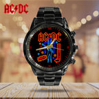 AC/DC Black Stainless Steel Watch – GNE 3455
